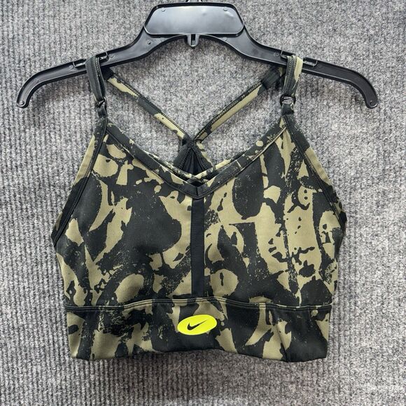Nike Other - Nike Dri-FIT Sports Bra Womens XL Green Black Indy Icon Clash Strappy DM0668-222